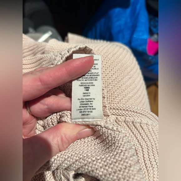 🎀 FREE PEOPLE La brea v neck ribbed slouchy sweater xs - Picture 3 of 10